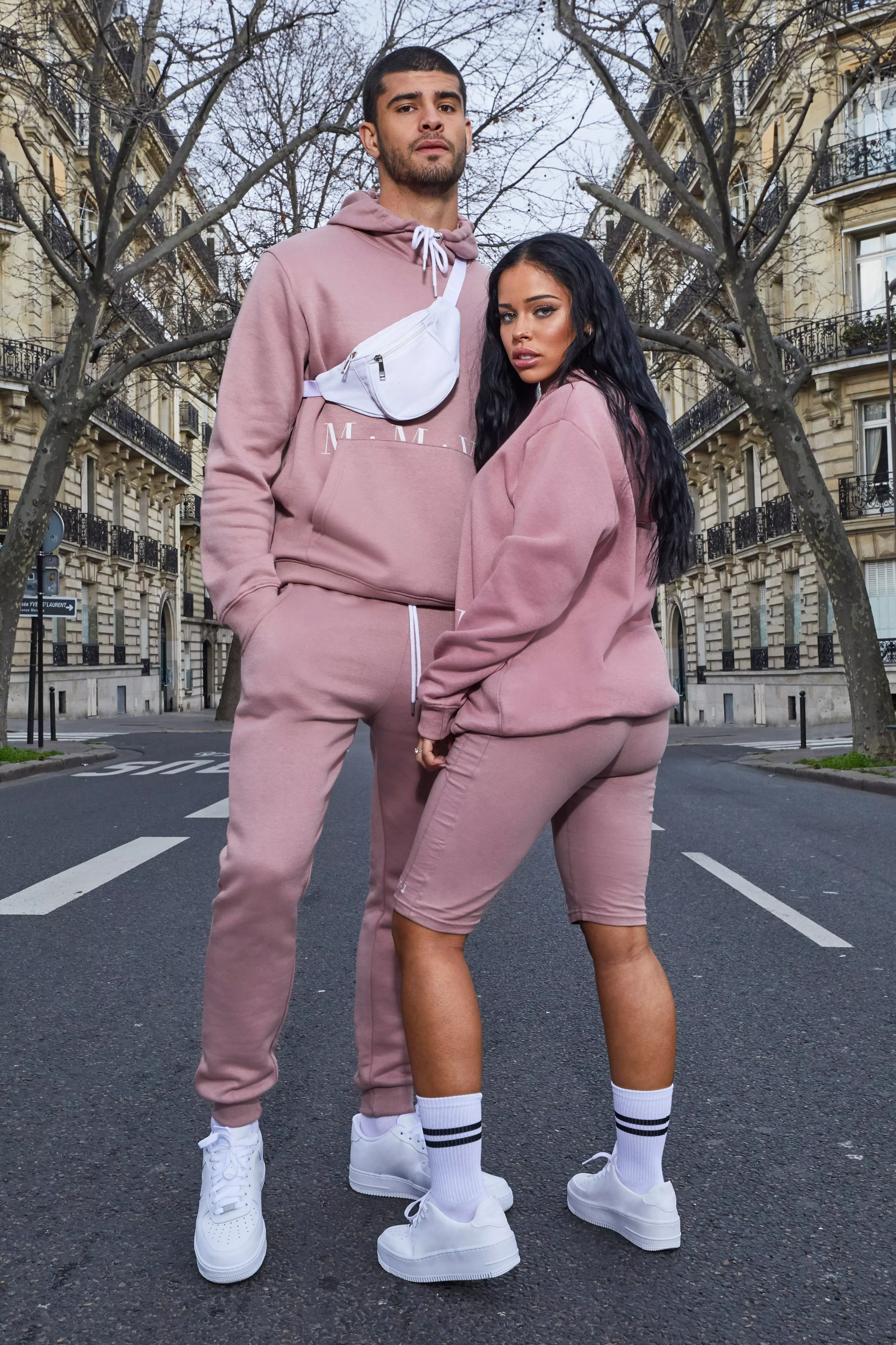 Matching outlet grey tracksuit